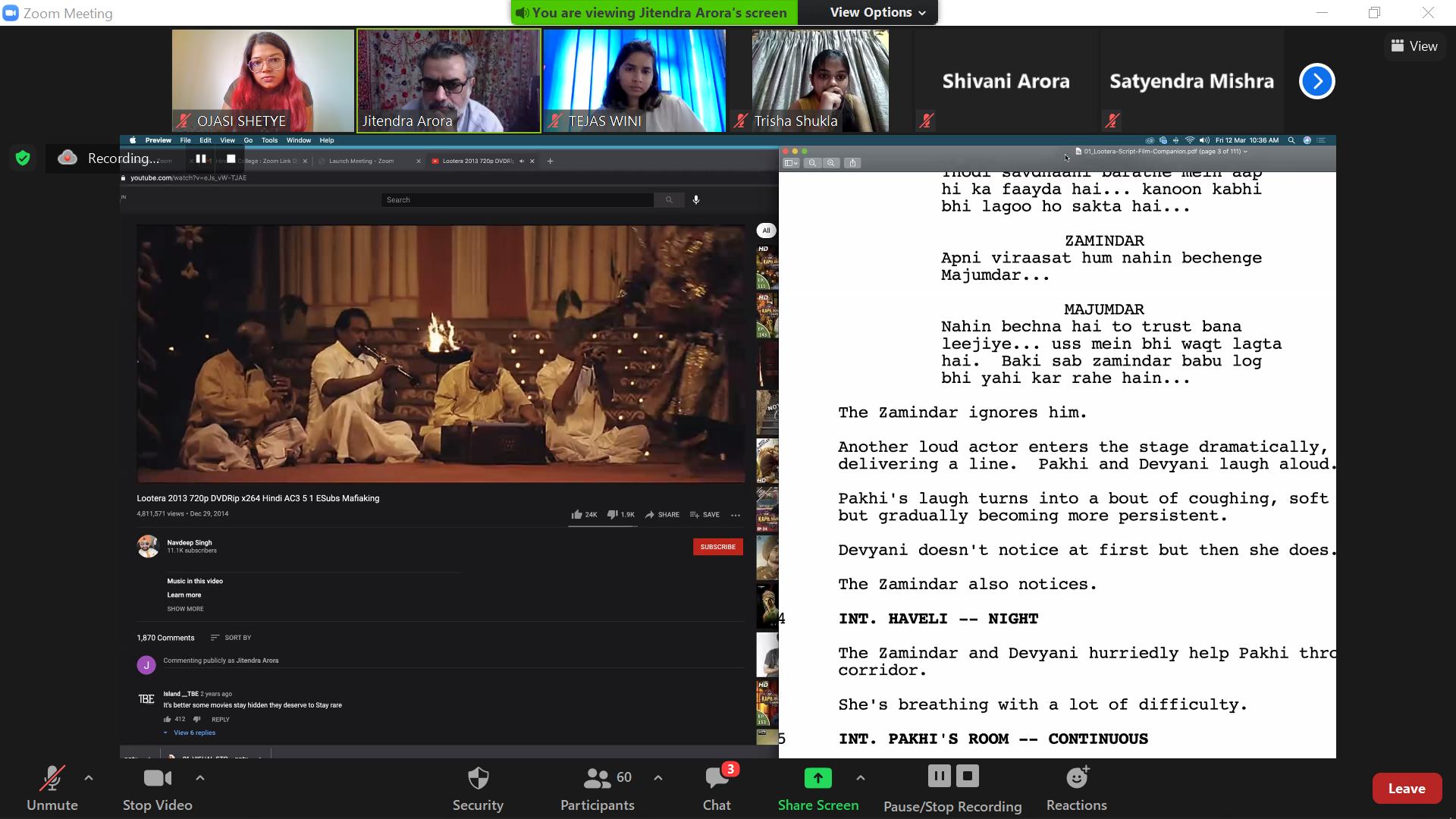 Certificate course in Film-Making